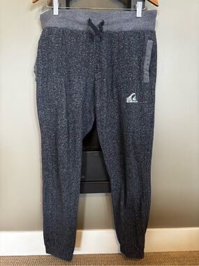 Quiksilver Men’s Knit Jogger Sweatpants Gray Black Heathered Size M